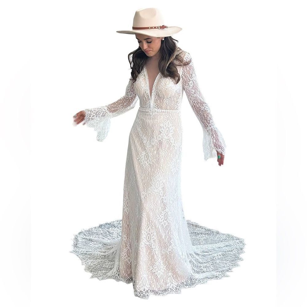LT LANTING BRIDE Lace Wedding Dress XS/S